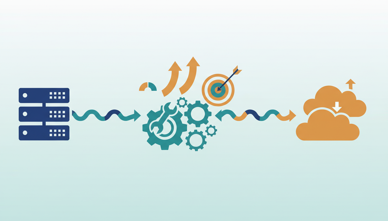 Conceptual illustration for Measuring Enterprise ROI and Performance Gains in Cloud Depl