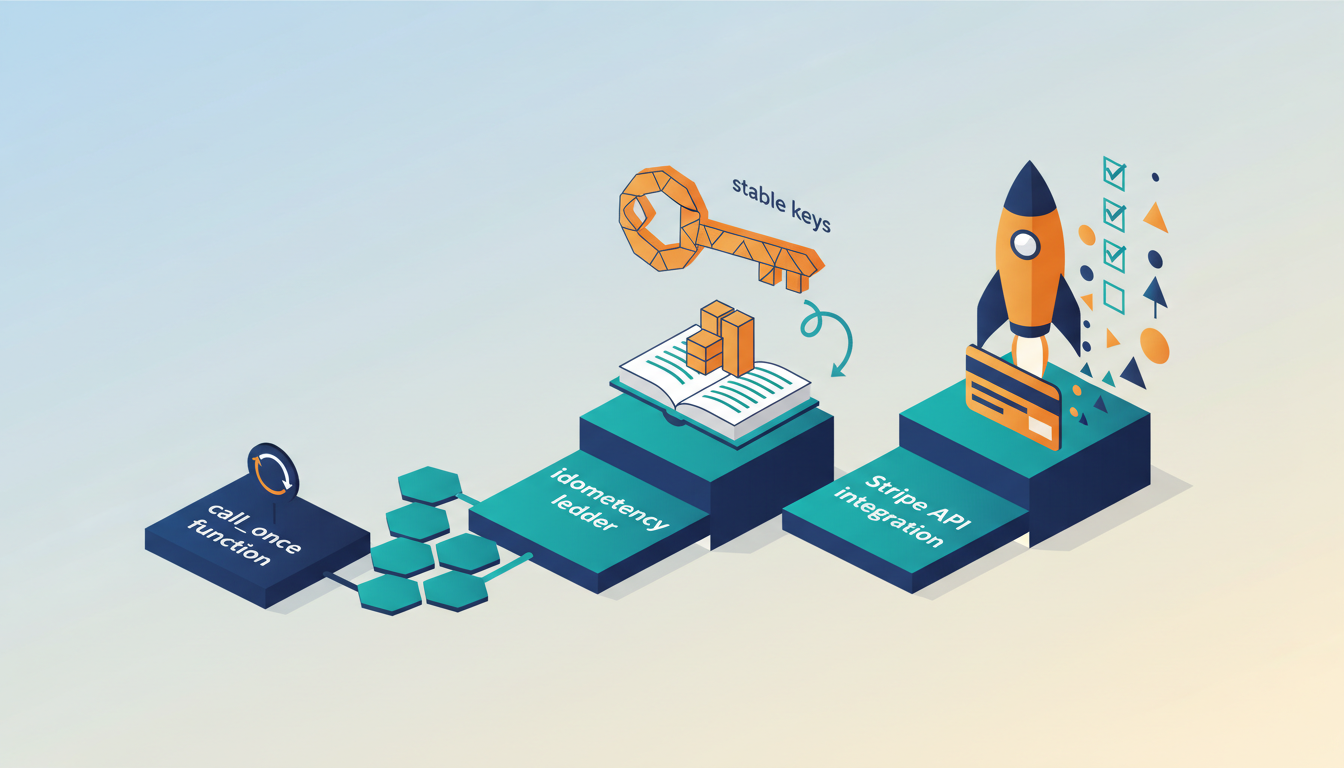 Conceptual illustration for Step-by-Step Implementation of an Idempotency Ledger
