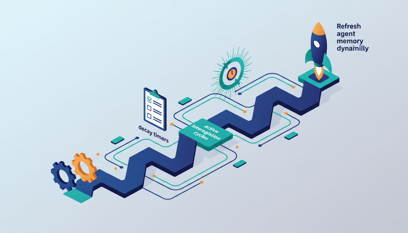Conceptual illustration for Implementing Continuous State Systems with Decay Timers and 