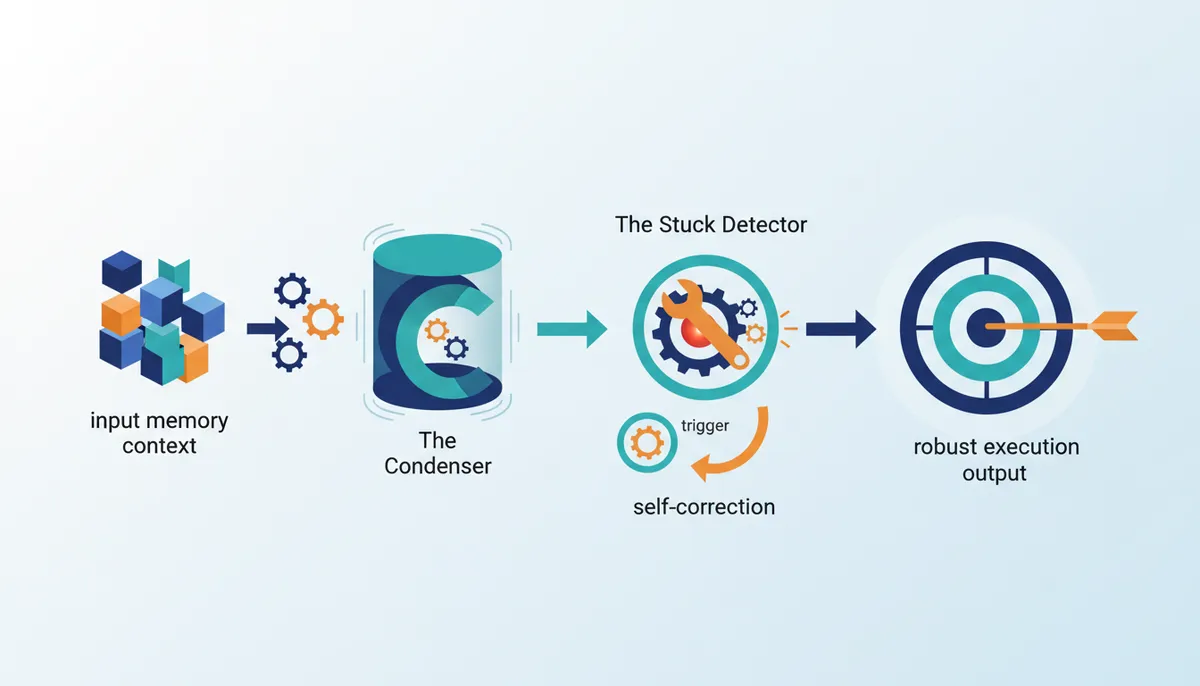 Conceptual illustration for Memory Compression and Stuck Detection for Strong Execution