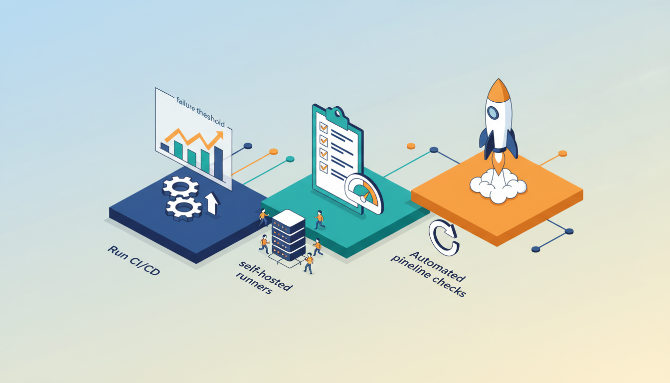 Conceptual illustration for Integrating Automated Evaluations into CI/CD Pipelines