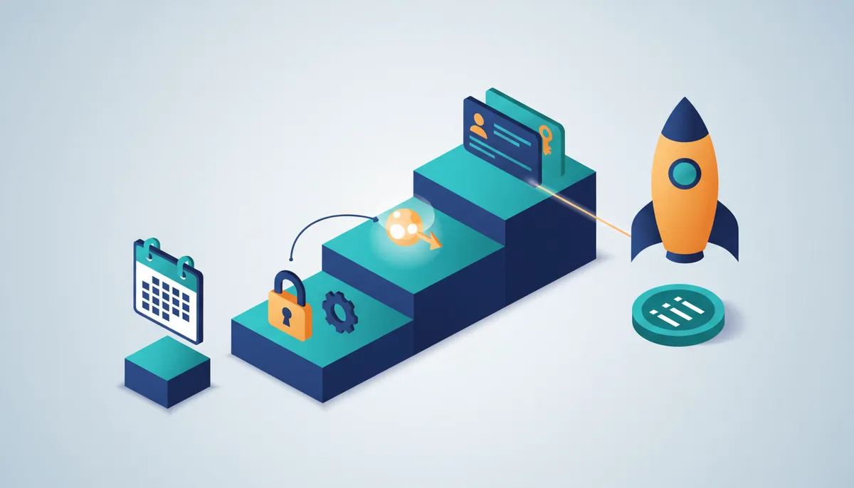 Conceptual illustration for Implementing Secure Backend Integrations for Calendar and Knowledge Bases